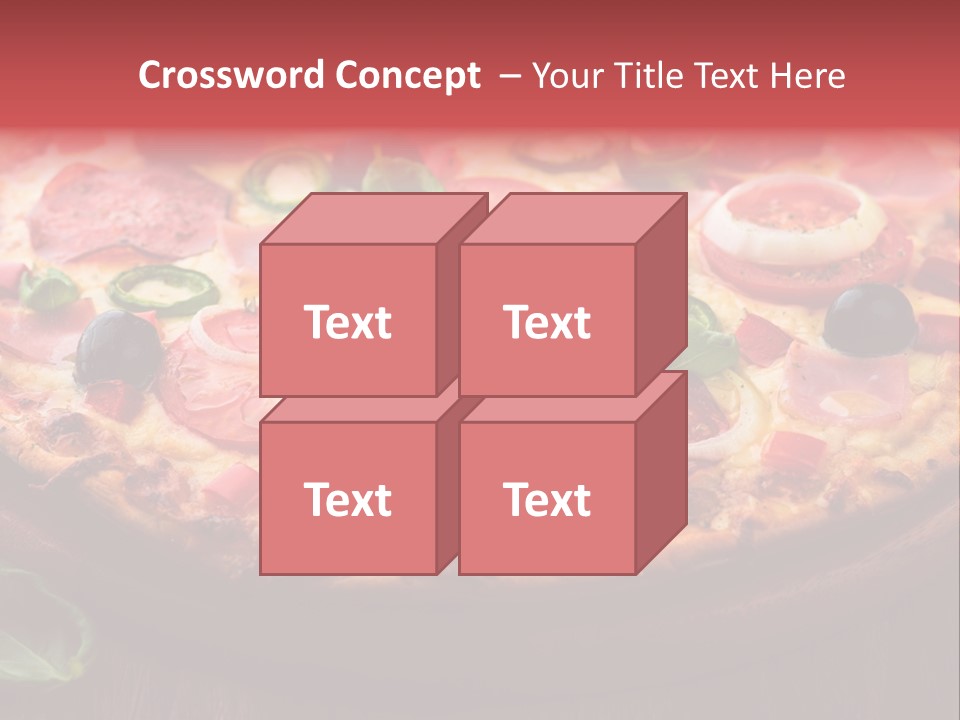 Cutting Board Pizza Chili Pepper PowerPoint Template