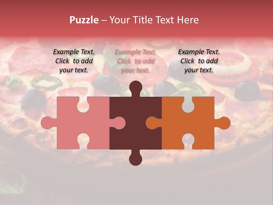 Cutting Board Pizza Chili Pepper PowerPoint Template