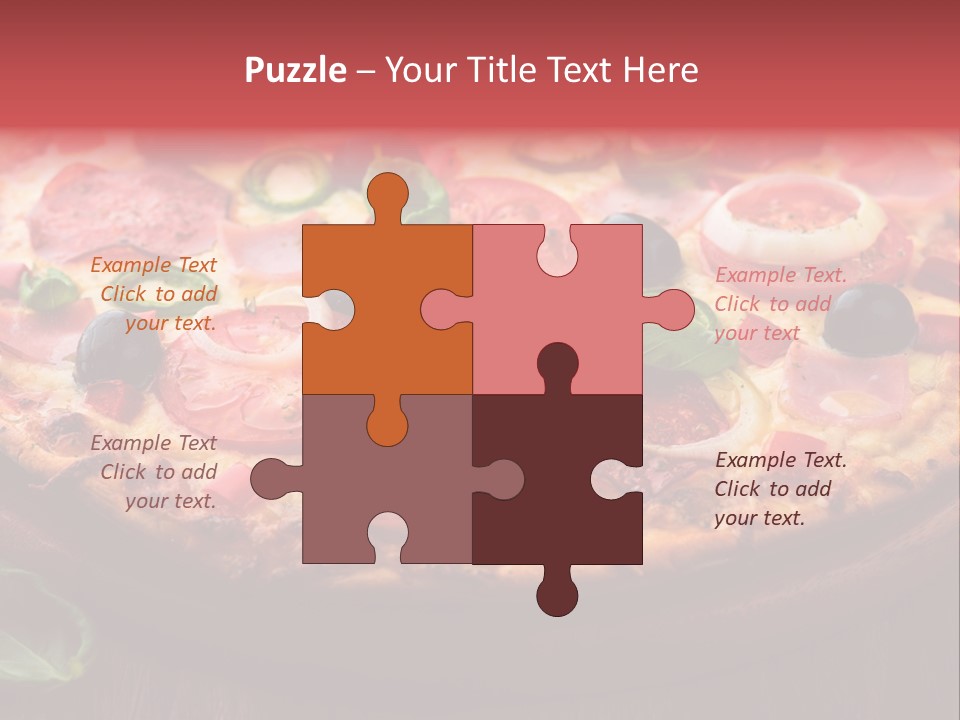 Cutting Board Pizza Chili Pepper PowerPoint Template