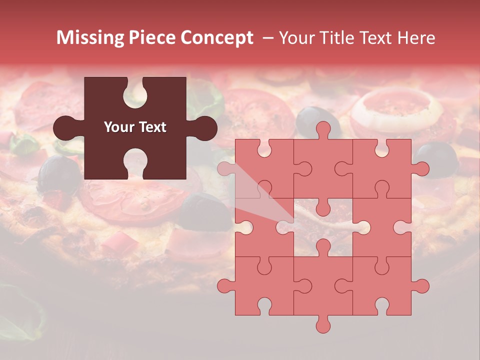 Cutting Board Pizza Chili Pepper PowerPoint Template