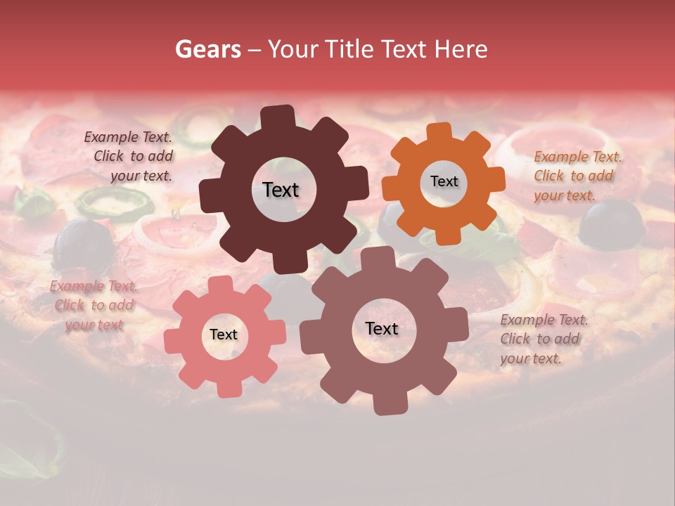 Cutting Board Pizza Chili Pepper PowerPoint Template