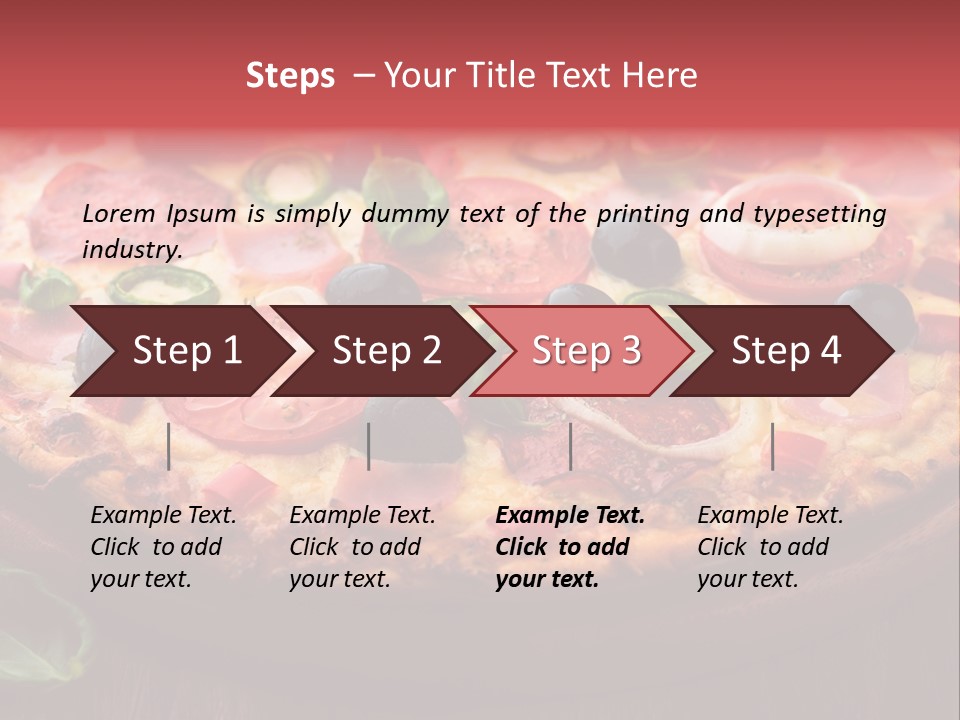 Cutting Board Pizza Chili Pepper PowerPoint Template