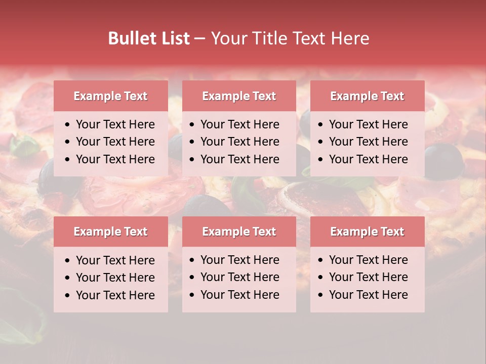 Cutting Board Pizza Chili Pepper PowerPoint Template