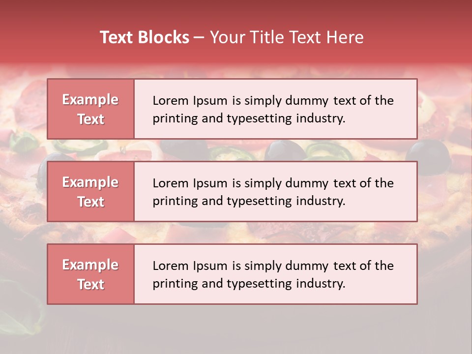 Cutting Board Pizza Chili Pepper PowerPoint Template
