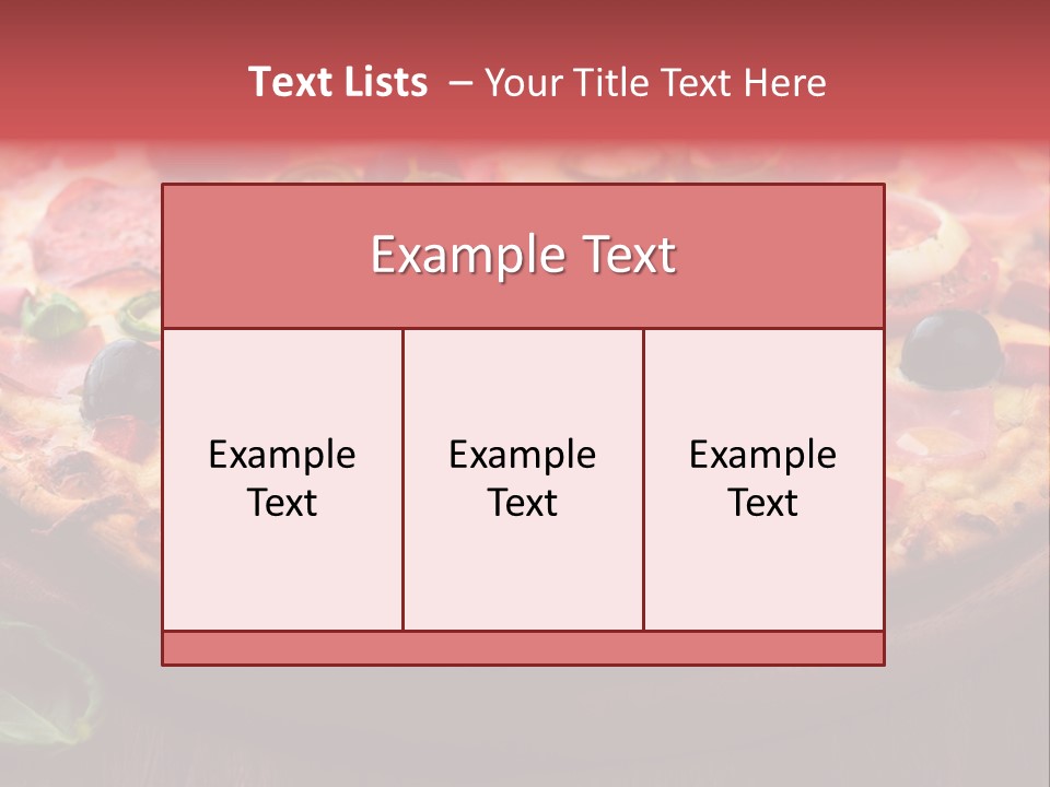 Cutting Board Pizza Chili Pepper PowerPoint Template