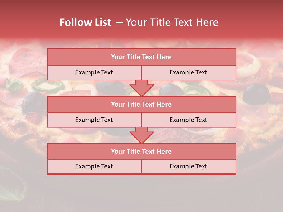 Cutting Board Pizza Chili Pepper PowerPoint Template