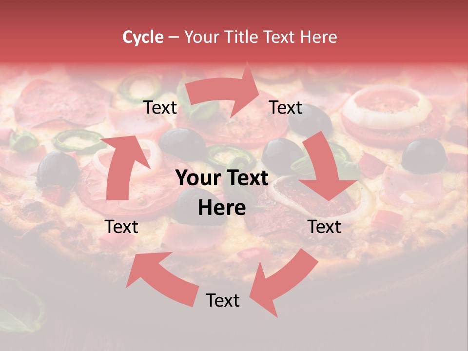 Cutting Board Pizza Chili Pepper PowerPoint Template