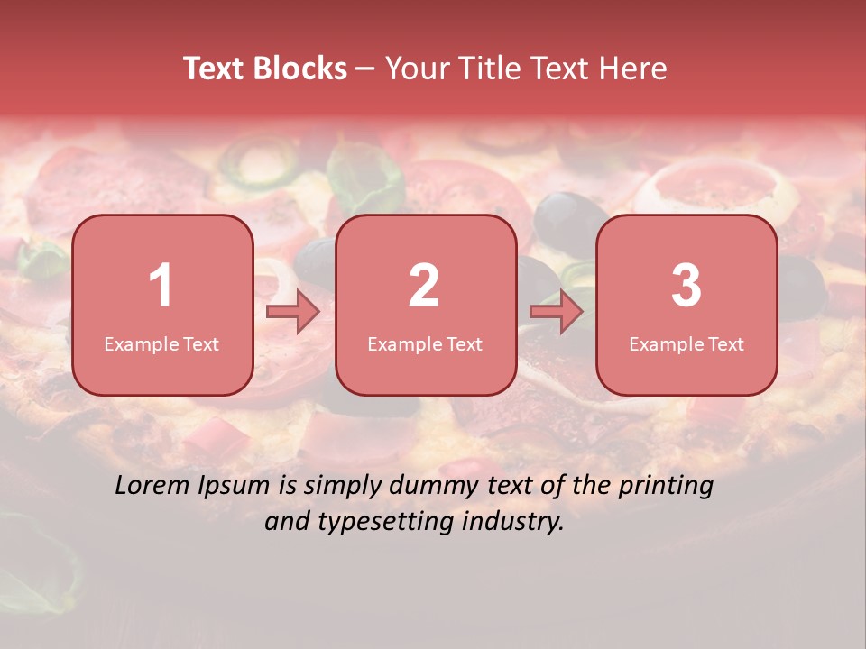 Cutting Board Pizza Chili Pepper PowerPoint Template