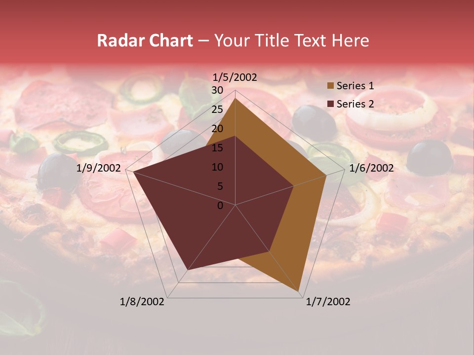 Cutting Board Pizza Chili Pepper PowerPoint Template