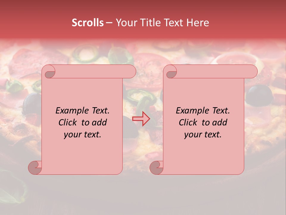 Cutting Board Pizza Chili Pepper PowerPoint Template