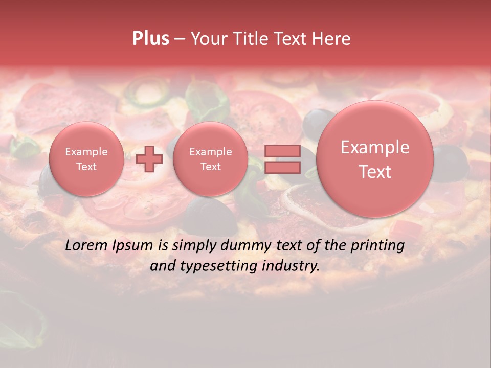 Cutting Board Pizza Chili Pepper PowerPoint Template
