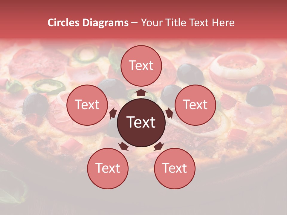 Cutting Board Pizza Chili Pepper PowerPoint Template