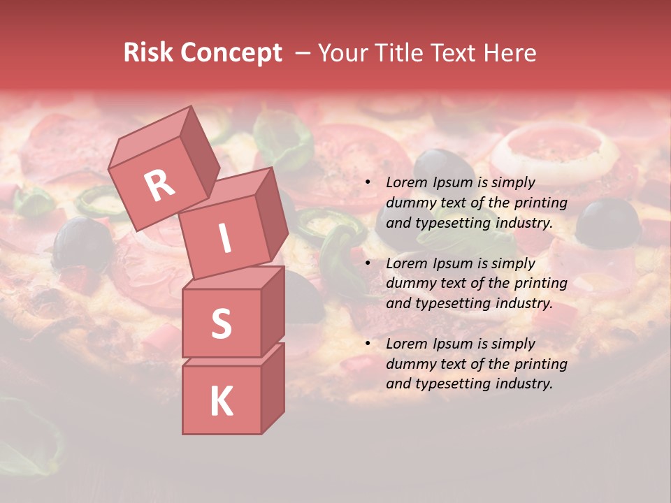 Cutting Board Pizza Chili Pepper PowerPoint Template