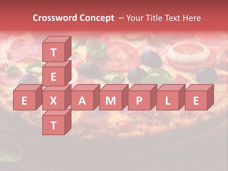 Cutting Board Pizza Chili Pepper PowerPoint Template