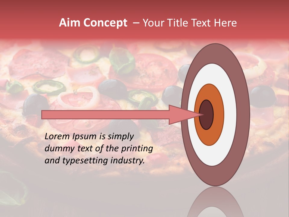 Cutting Board Pizza Chili Pepper PowerPoint Template