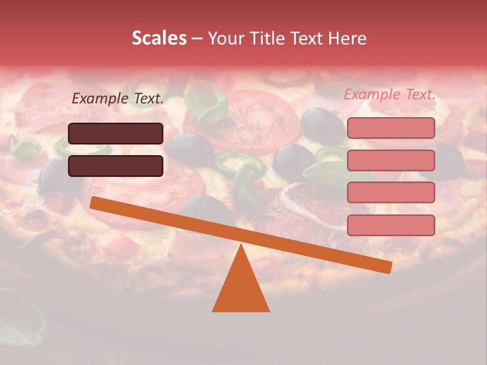 Cutting Board Pizza Chili Pepper PowerPoint Template