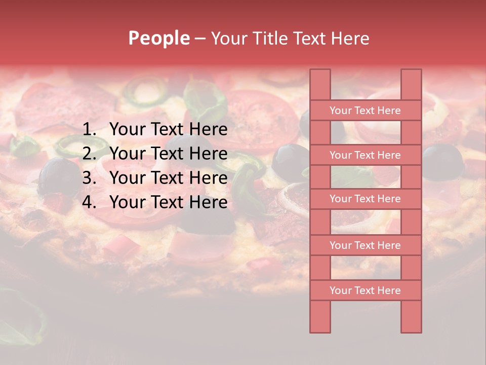 Cutting Board Pizza Chili Pepper PowerPoint Template