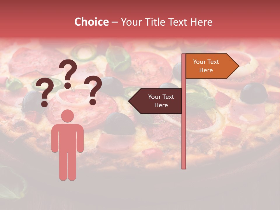 Cutting Board Pizza Chili Pepper PowerPoint Template