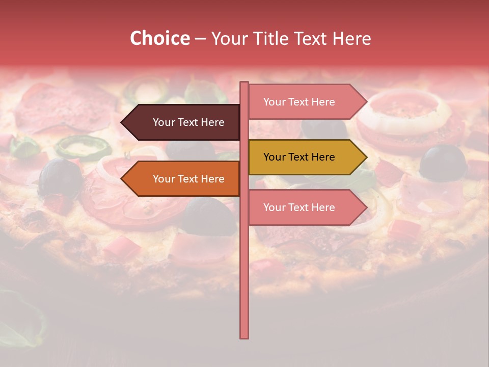 Cutting Board Pizza Chili Pepper PowerPoint Template