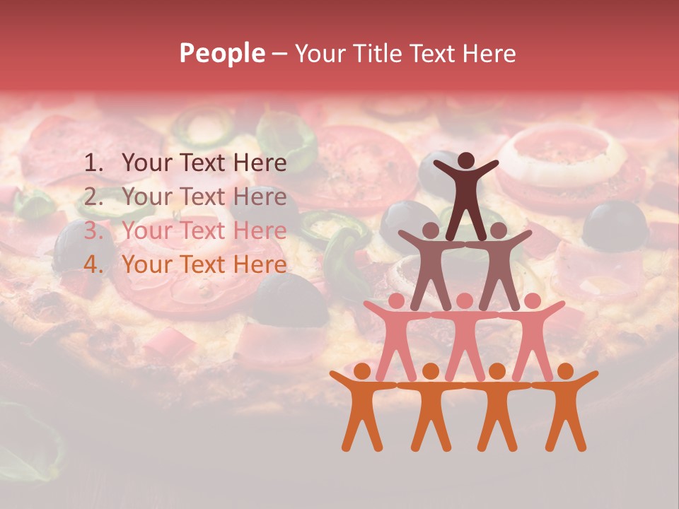 Cutting Board Pizza Chili Pepper PowerPoint Template