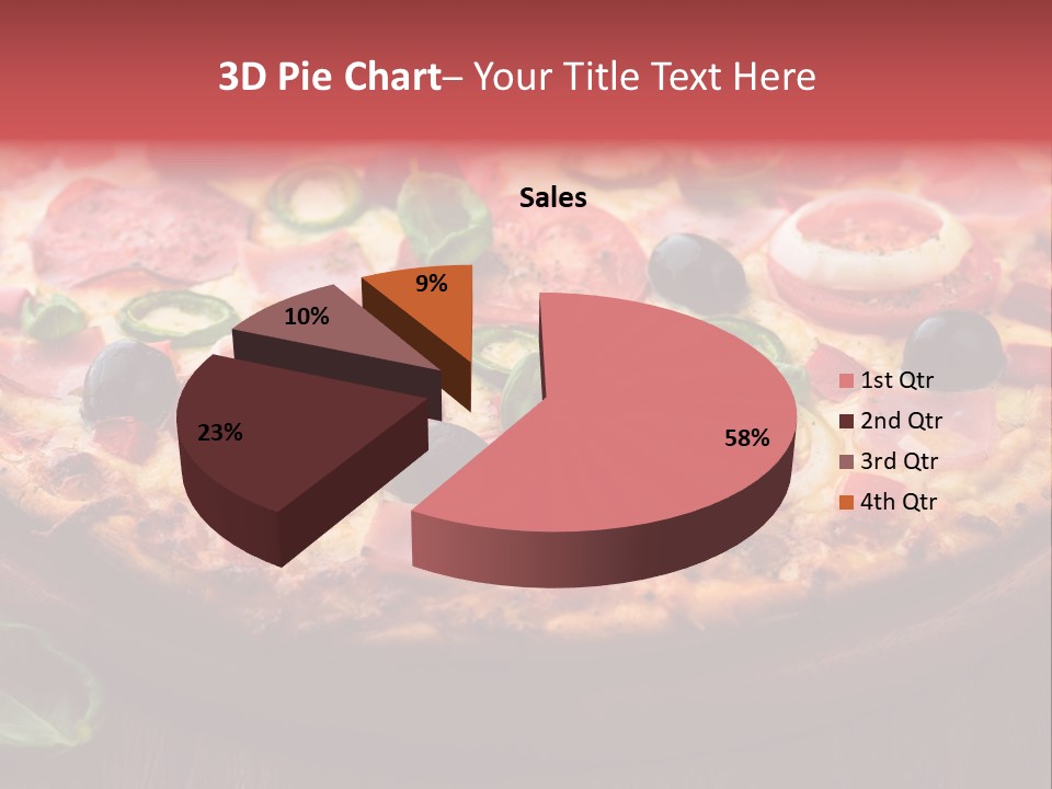 Cutting Board Pizza Chili Pepper PowerPoint Template
