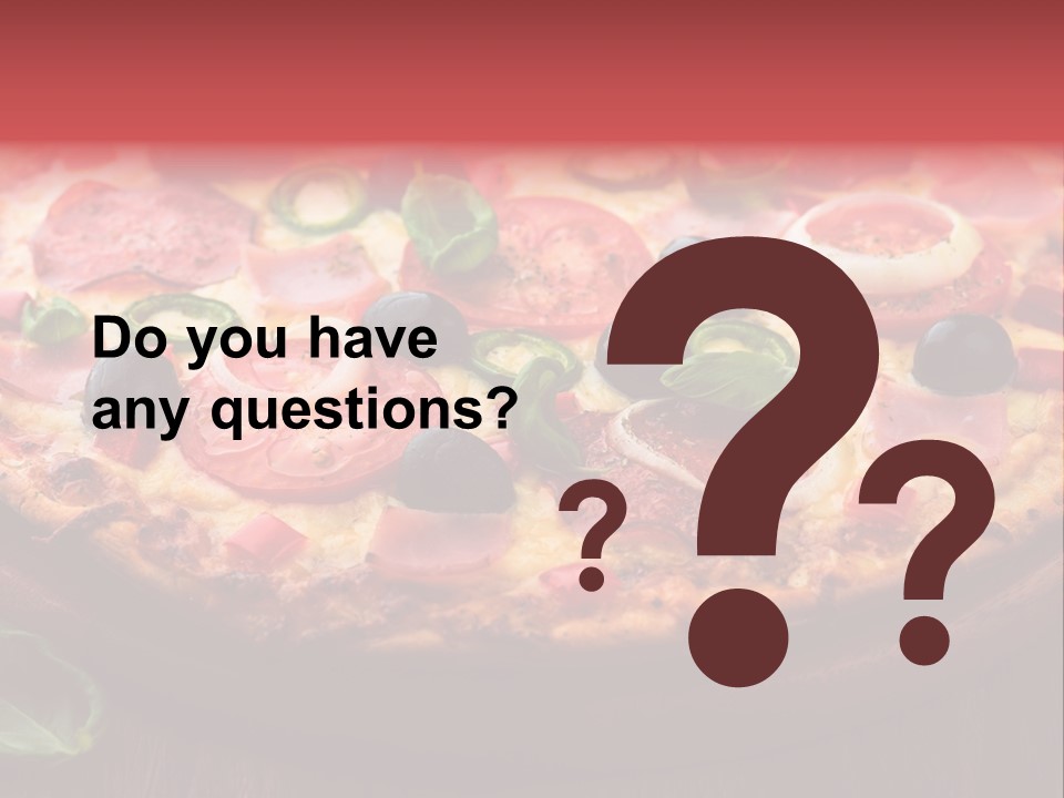 Cutting Board Pizza Chili Pepper PowerPoint Template