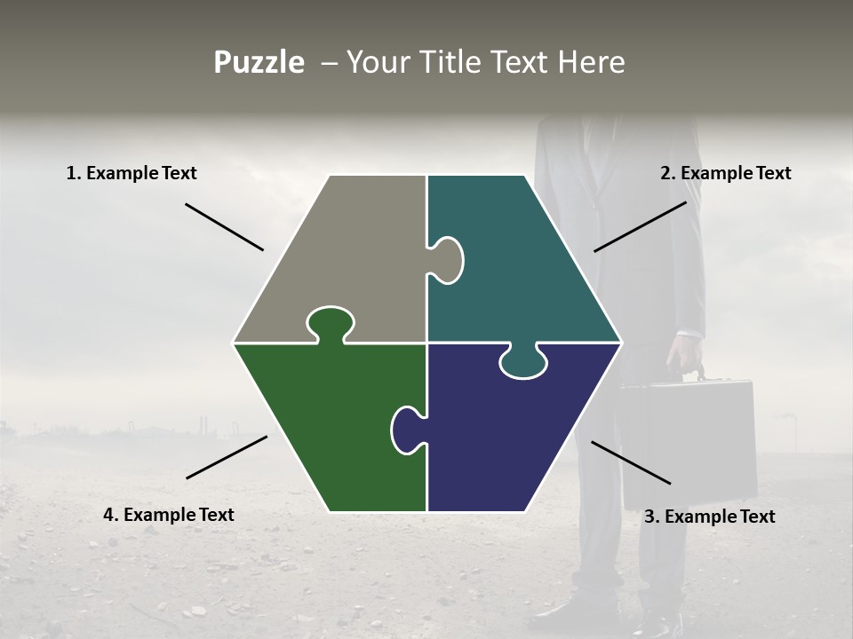 Jacket Natural Gas Chemical PowerPoint Template