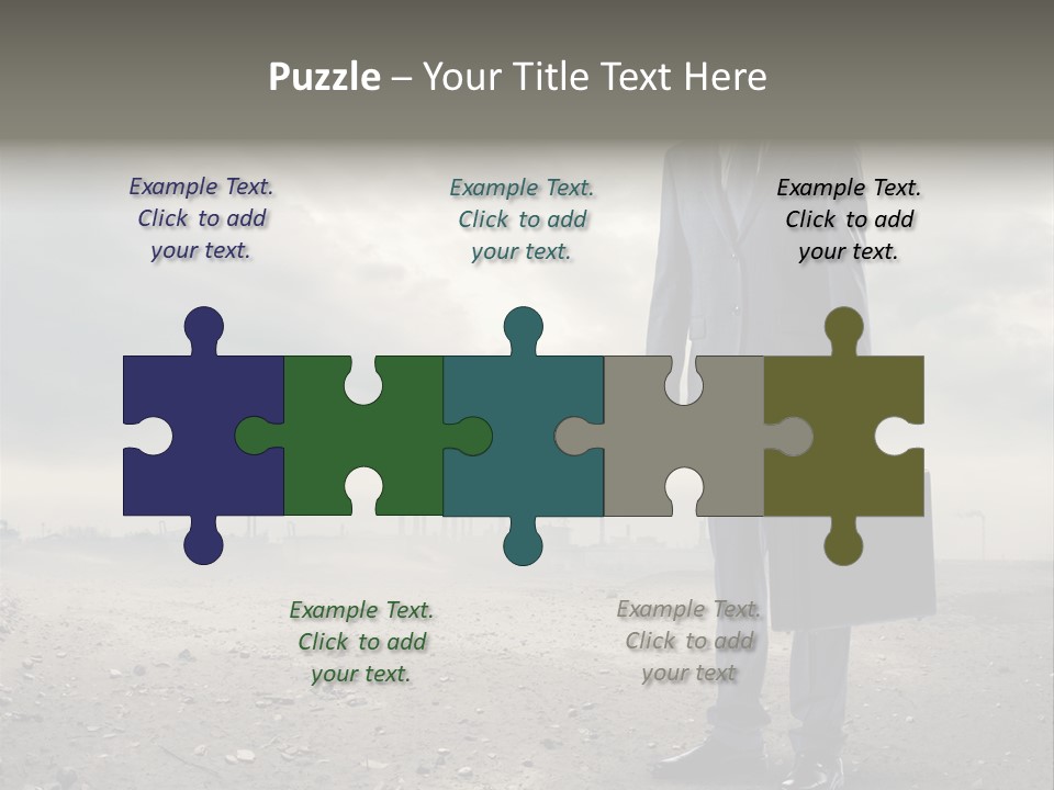 Jacket Natural Gas Chemical PowerPoint Template