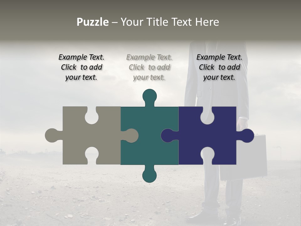 Jacket Natural Gas Chemical PowerPoint Template