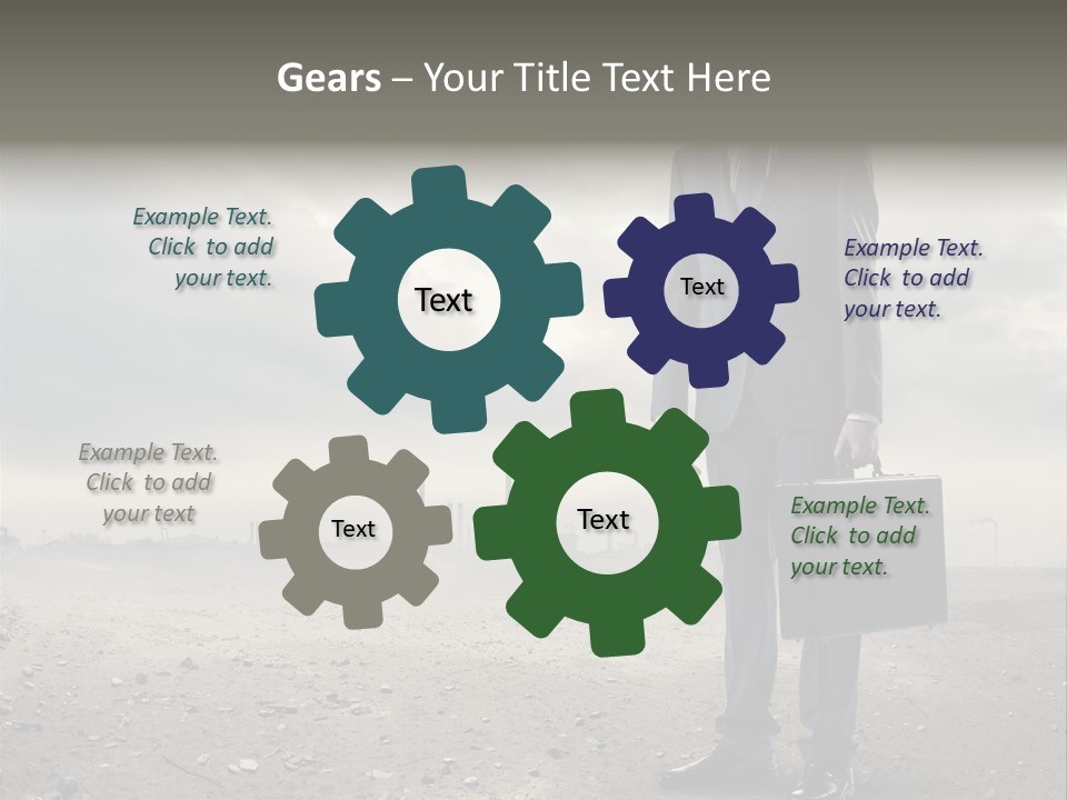 Jacket Natural Gas Chemical PowerPoint Template