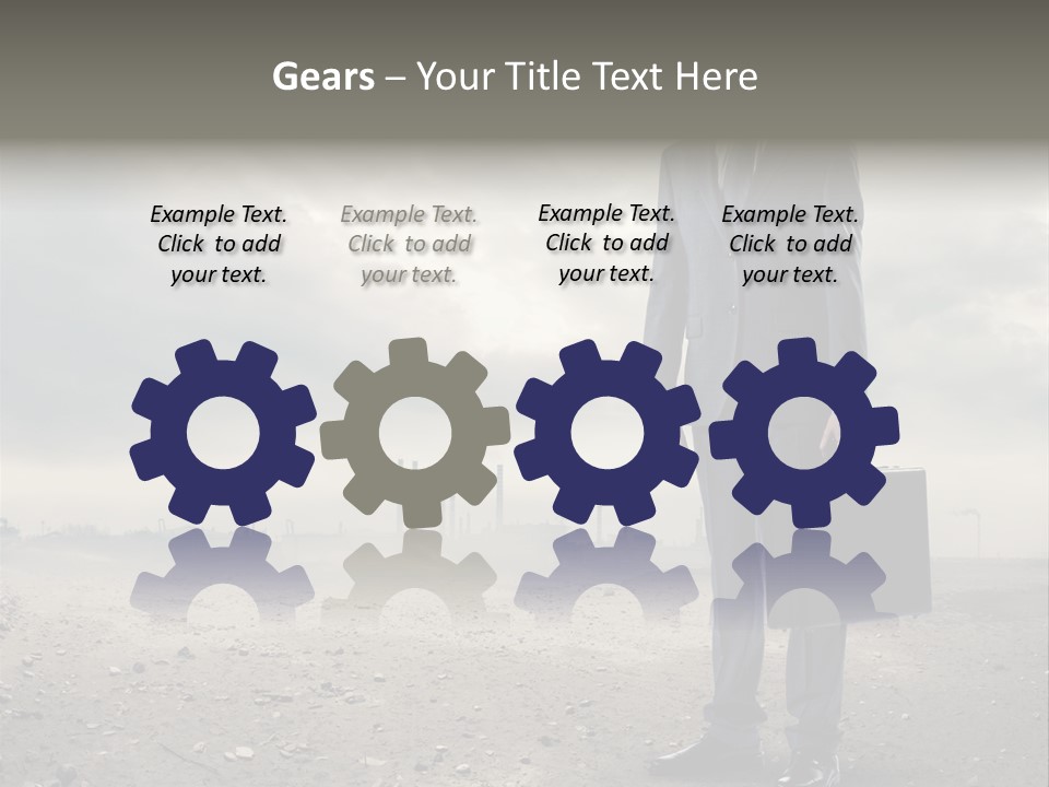 Jacket Natural Gas Chemical PowerPoint Template