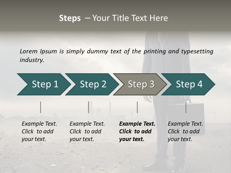 Jacket Natural Gas Chemical PowerPoint Template