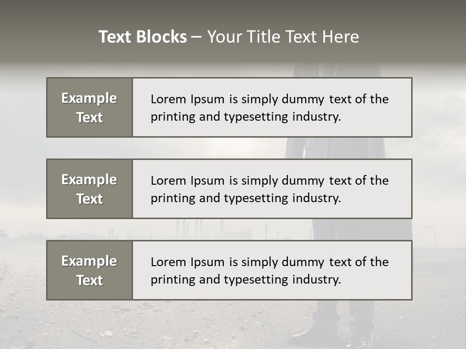 Jacket Natural Gas Chemical PowerPoint Template
