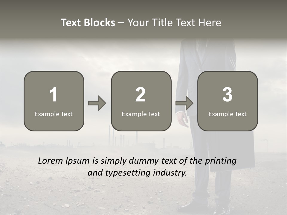 Jacket Natural Gas Chemical PowerPoint Template