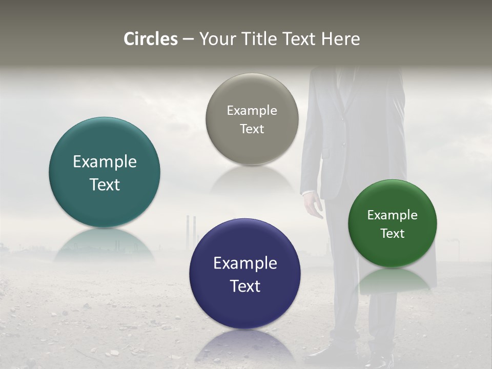 Jacket Natural Gas Chemical PowerPoint Template