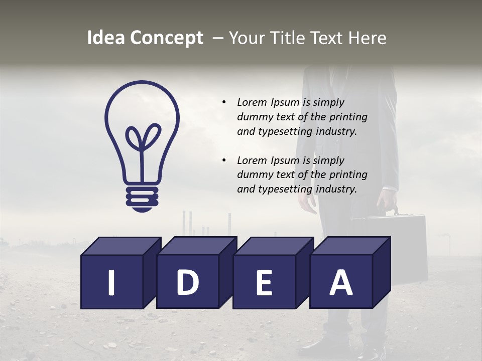 Jacket Natural Gas Chemical PowerPoint Template