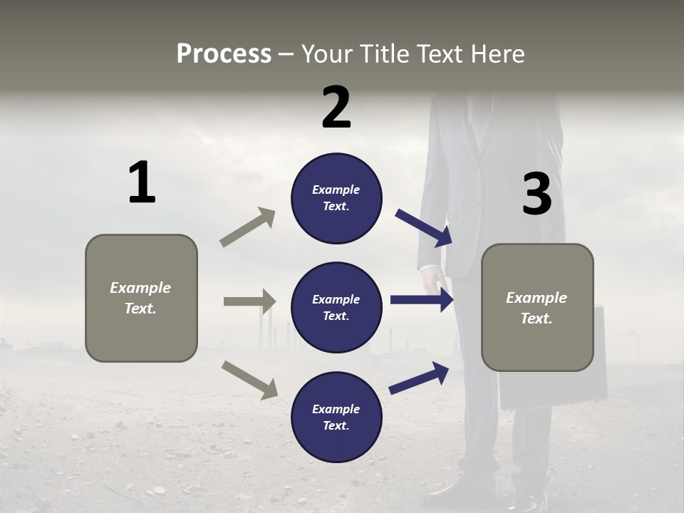 Jacket Natural Gas Chemical PowerPoint Template