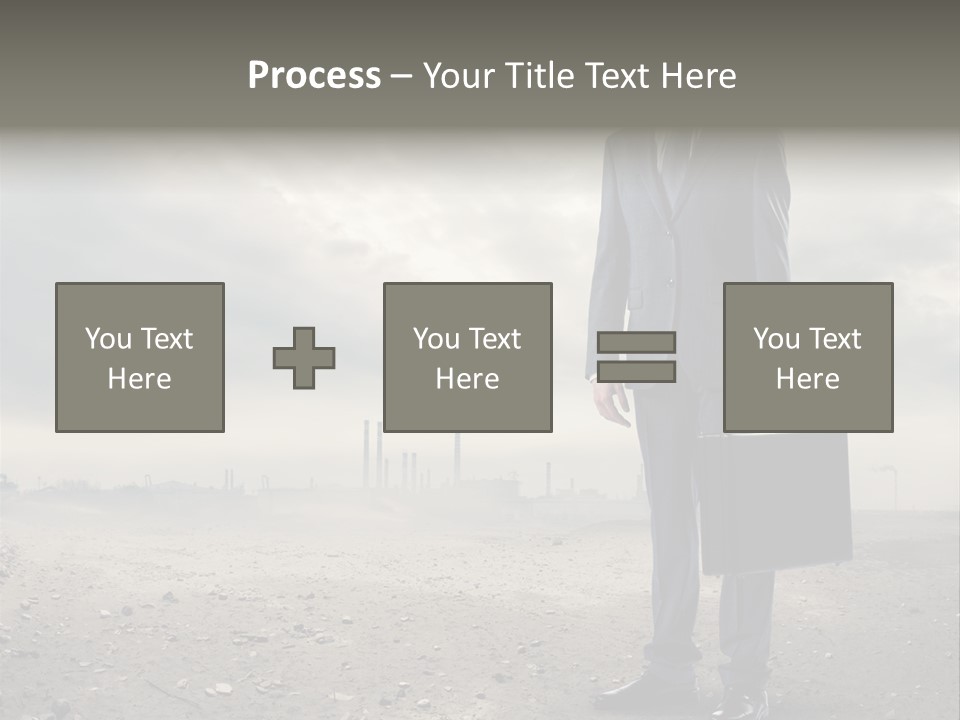 Jacket Natural Gas Chemical PowerPoint Template