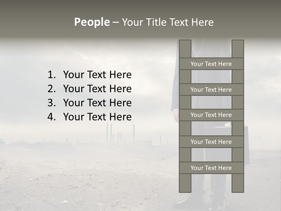 Jacket Natural Gas Chemical PowerPoint Template