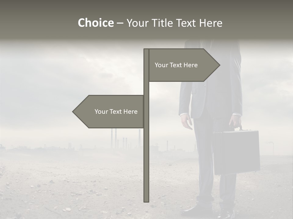 Jacket Natural Gas Chemical PowerPoint Template
