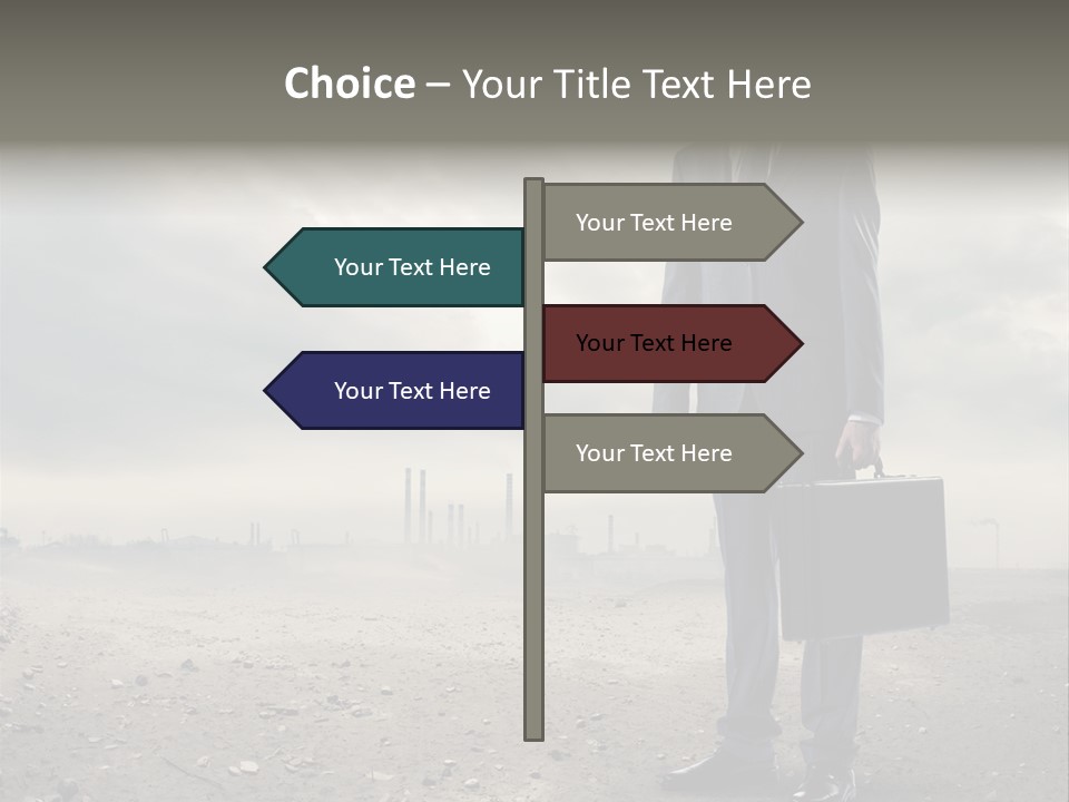Jacket Natural Gas Chemical PowerPoint Template