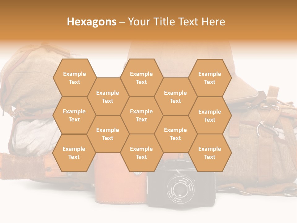 Jungle Backpack Camera PowerPoint Template