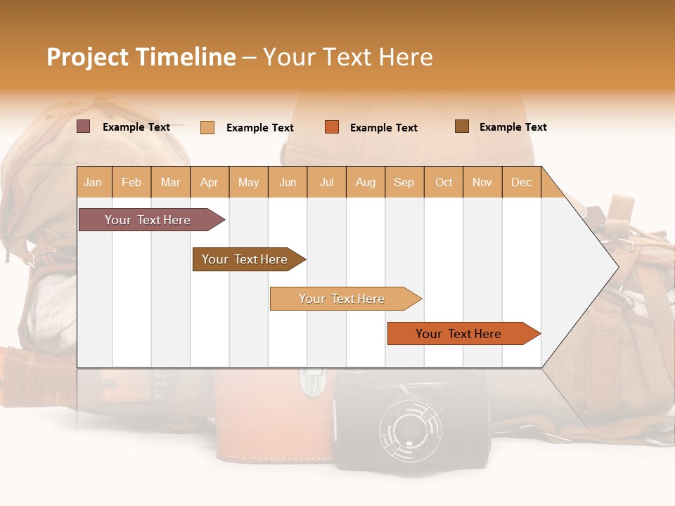 Jungle Backpack Camera PowerPoint Template