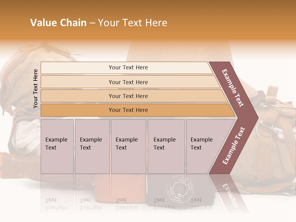 Jungle Backpack Camera PowerPoint Template