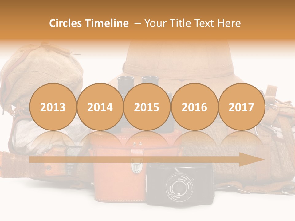 Jungle Backpack Camera PowerPoint Template