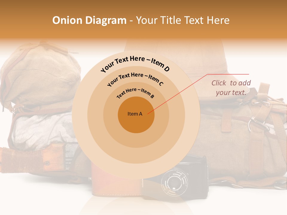 Jungle Backpack Camera PowerPoint Template