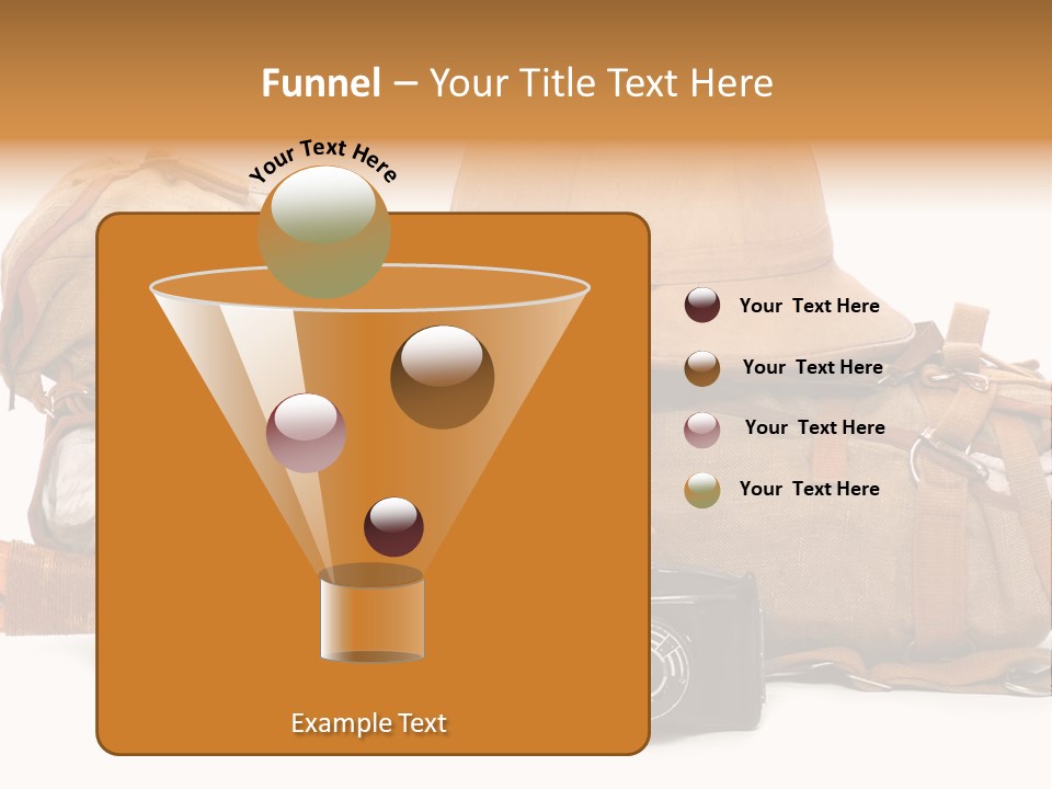 Jungle Backpack Camera PowerPoint Template