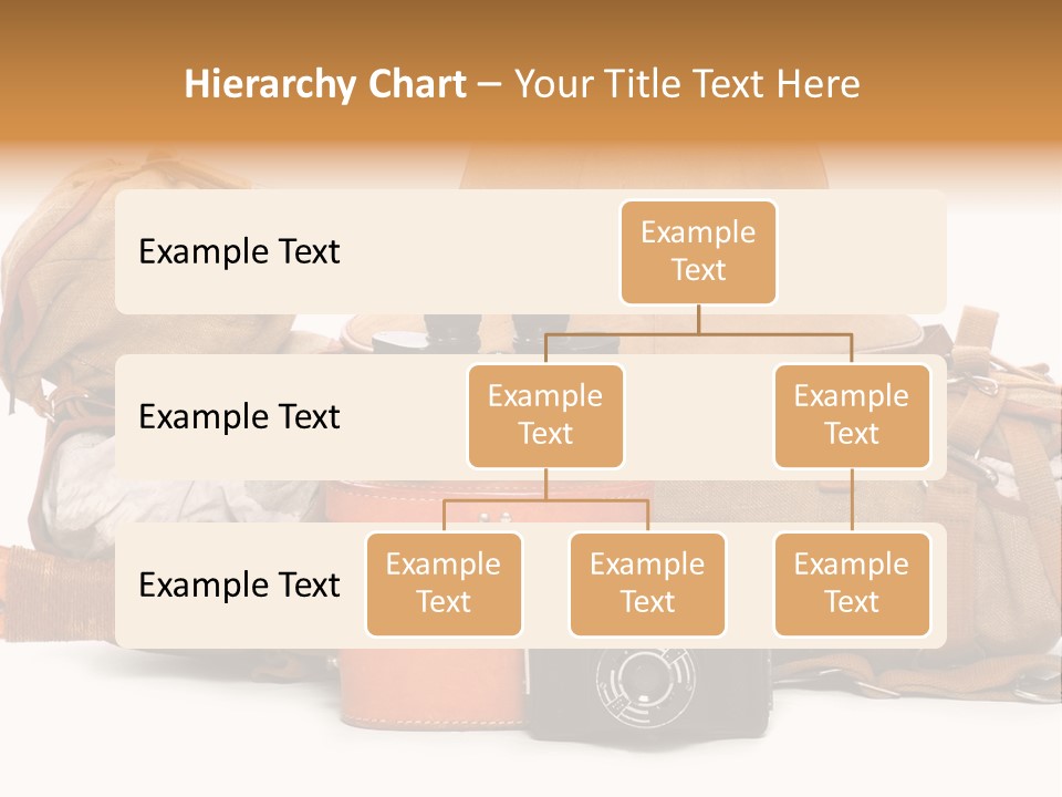Jungle Backpack Camera PowerPoint Template