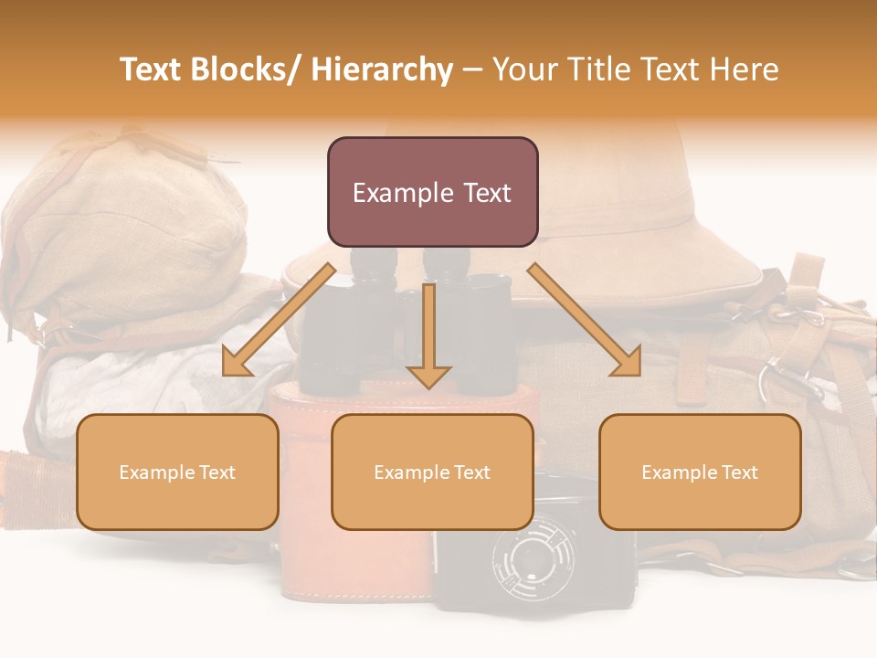 Jungle Backpack Camera PowerPoint Template