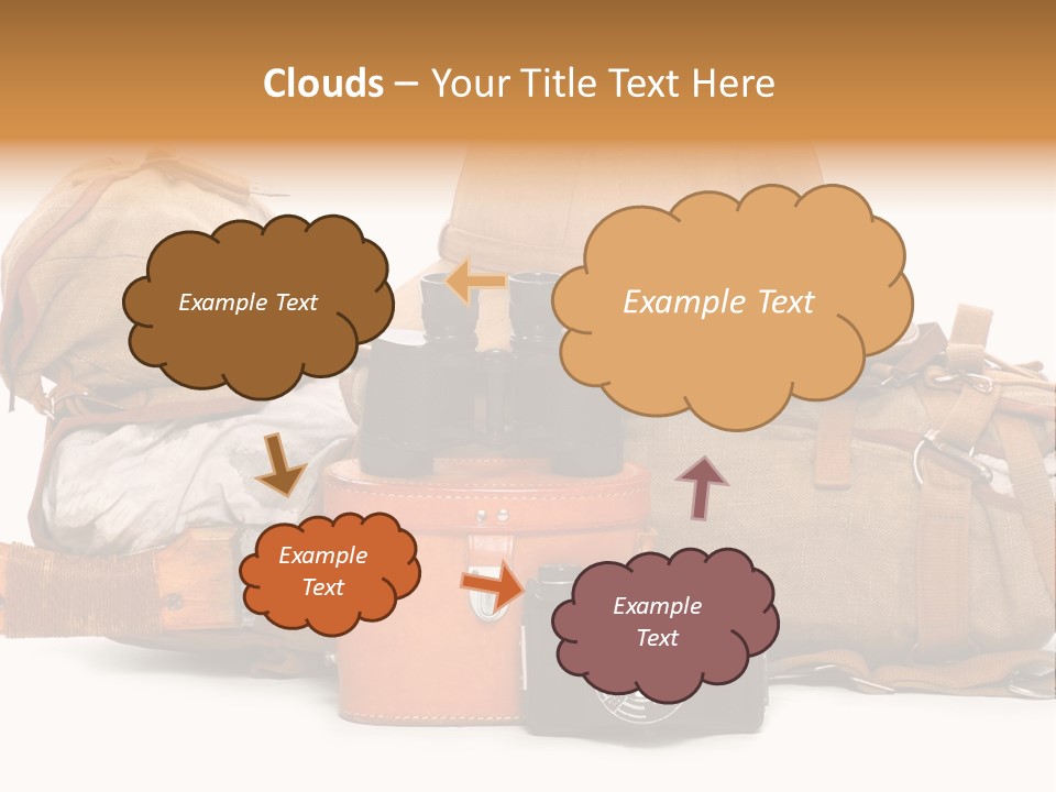 Jungle Backpack Camera PowerPoint Template